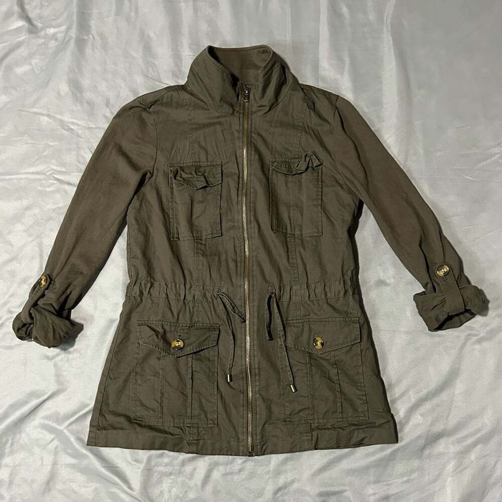 41 Hawthorn Utility Jacket Size S Olive Green Full Zip